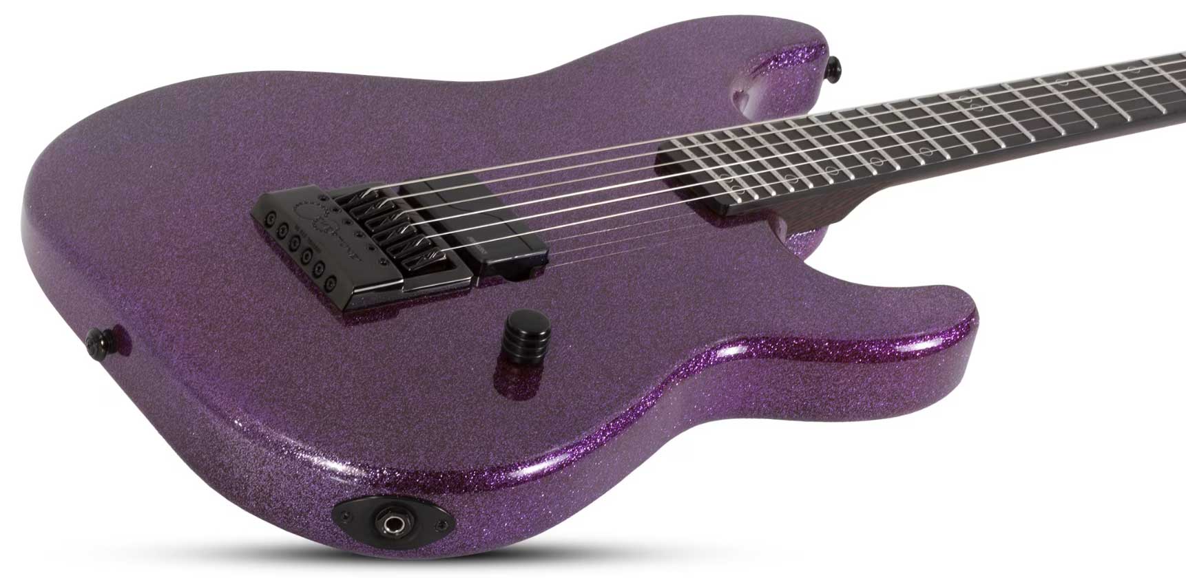 Schecter Daniel Haniss Danskimo 6 Signature 1h Fishman Fluence Ht Eb - Purple Sparkle - Guitare Électrique Forme Str - Variation 1
