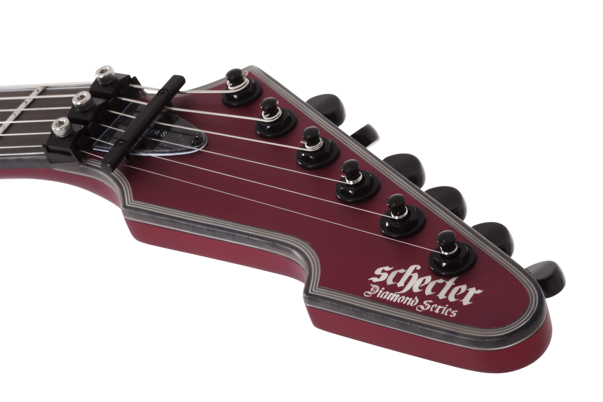 Schecter E-1 Fr S Special Edition 2h Sustainiac Fr Eb - Satin Candy Apple Red - Guitare Électrique MÉtal - Variation 5