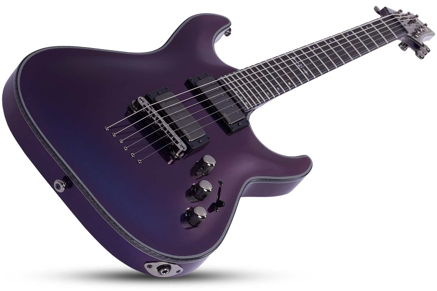 Schecter Hellraiser C-1 Hybrid 2h Emg Ht Eb - Ultra Violet - Guitare Électrique Forme Str - Variation 1