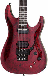 Guitare électrique forme str Schecter C-1 FR S Apocalypse Sustainiac - Red reign