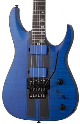 Guitare électrique solid body Schecter Banshee GT FR - Satin trans blue