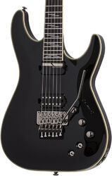 Guitare électrique forme str Schecter C-1 FR S Blackjack - Black