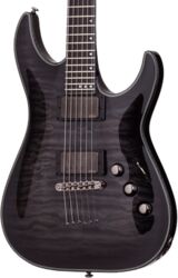 Guitare électrique forme str Schecter Hellraiser Hybrid C-1 - Trans. black burst