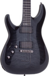Guitare électrique gaucher Schecter Hellraiser Hybrid C-1 LH Gaucher - Trans. black burst