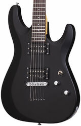 Guitare électrique forme str Schecter C-6 Deluxe - Satin black