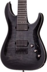 Guitare électrique 7 cordes Schecter Hellraiser Hybrid C-7 - Trans black burst