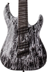 Guitare électrique multi-scale Schecter C-7 Multiscale - silver mountain