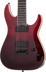 Guitare électrique baryton Schecter C-7 SLS Elite 7-String - Blood burst
