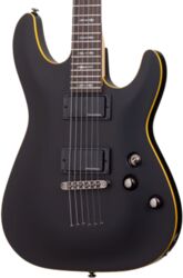 Guitare électrique forme str Schecter Demon-6 - Aged black satin