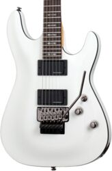 Guitare électrique forme str Schecter Demon-6 FR - Vintage white