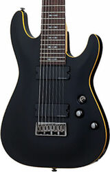 Guitare électrique baryton Schecter Demon-8 Active - Satin black