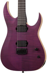 Guitare électrique forme str Schecter John Browne Tao-6 - Satin trans purple