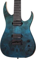 Guitare électrique métal Schecter Keith Merrow KM-7 MK-III Pro USA - Lagoon fade