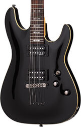 Guitare électrique forme str Schecter Omen-6 - Black