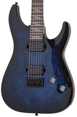 Guitare électrique solid body Schecter Omen Elite-6 - See thru blueburst