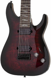 Guitare électrique 7 cordes Schecter Omen Elite-7 - Black cherry burst