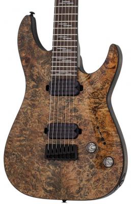 Guitare électrique baryton Schecter Omen Elite-7 - Charcoal