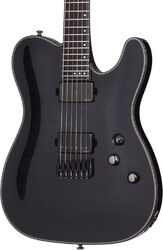 Guitare électrique forme tel Schecter Hellraiser Hybrid PT - Transp. black burst