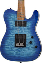 Guitare électrique forme tel Schecter PT Pro - Trans blue burst