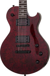 Guitare électrique single cut Schecter Solo-II Apocalypse - Red reign