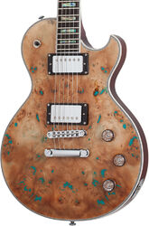 Guitare électrique single cut Schecter Solo-II Custom - Burl natural