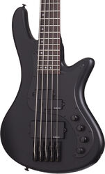 Basse électrique solid body Schecter Stiletto Stealth-5 - Satin black