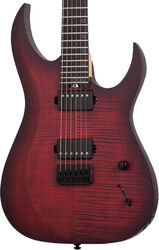 Guitare électrique métal Schecter Sunset-6 Extreme - Scarlet burst