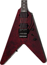 Guitare électrique métal Schecter V-1 FR Apocalypse - Red reign