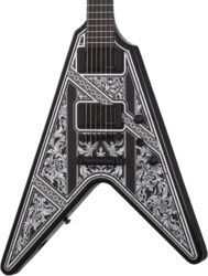 Guitare électrique métal Schecter V-1 Przym Palladium - gloss black