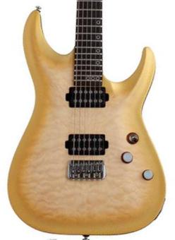 Guitare électrique forme str Schecter Omen Extreme II - Gold Rush