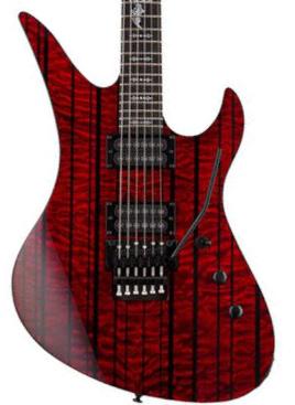 Guitare électrique signature Schecter Synyster Gates Standard Plus - transparent deep red