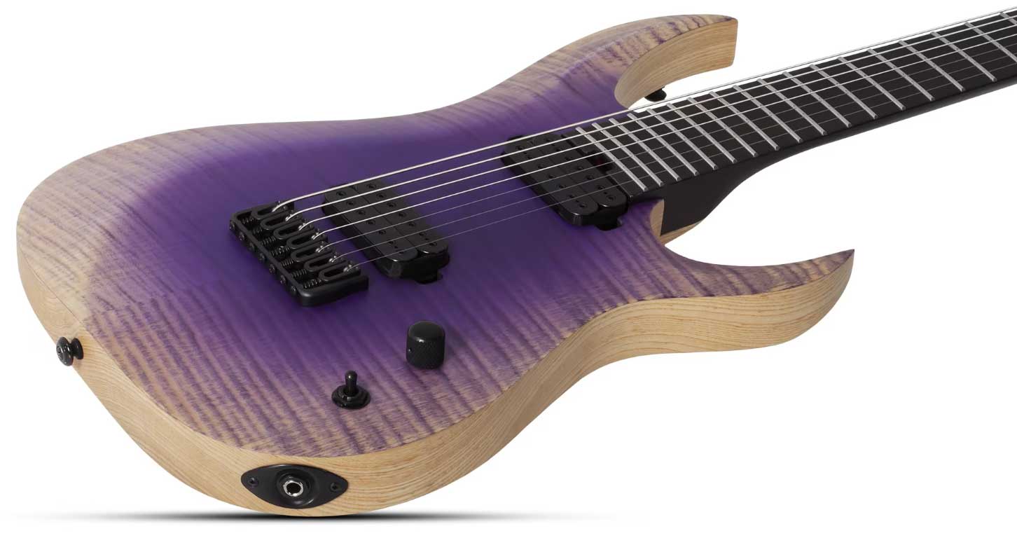 Schecter John Browne Tao-7 Signature Baryton 2h Ht Eb - Ozone Burst - Guitare Électrique Baryton - Variation 1
