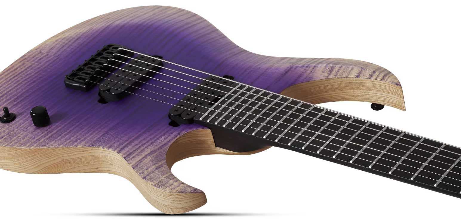 Schecter John Browne Tao-7 Signature Baryton 2h Ht Eb - Ozone Burst - Guitare Électrique Baryton - Variation 2
