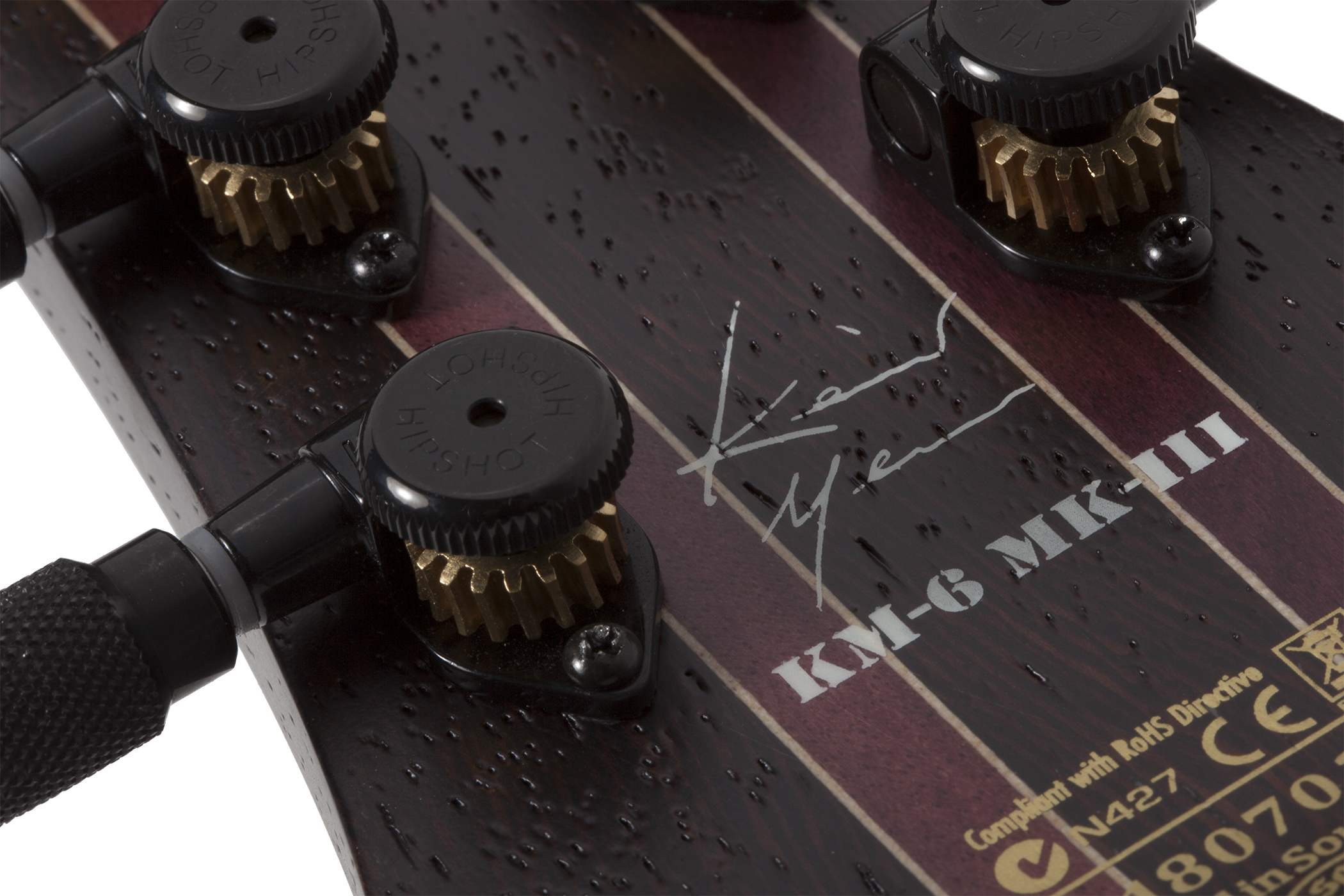 Schecter Keith Merrow Km-6 Mk-iii Artist Signature 2h Ht Eb - Trans Black Burst - Guitare Électrique Double Cut - Variation 5
