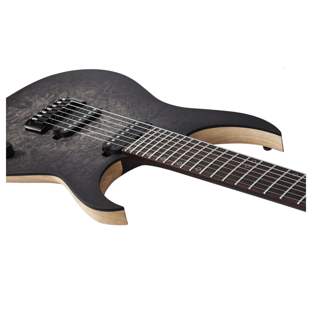 Schecter Keith Merrow Km-7 Mk-iii Artist Signature 7c 2h Ht Eb - Trans Black Pearl - Guitare Électrique 7 Cordes - Variation 1