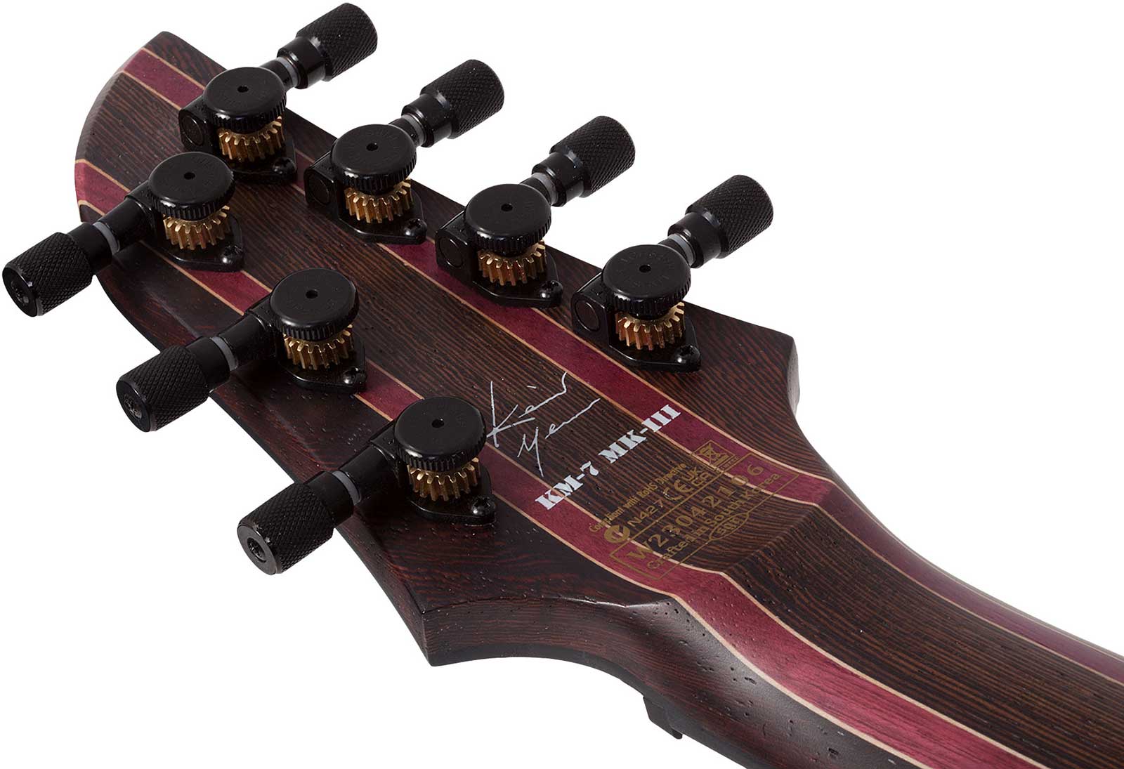 Schecter Keith Merrow Km7 Mkiii Pro Usa 7c 2h Eb - Lagoon Fade - Guitare Électrique MÉtal - Variation 8