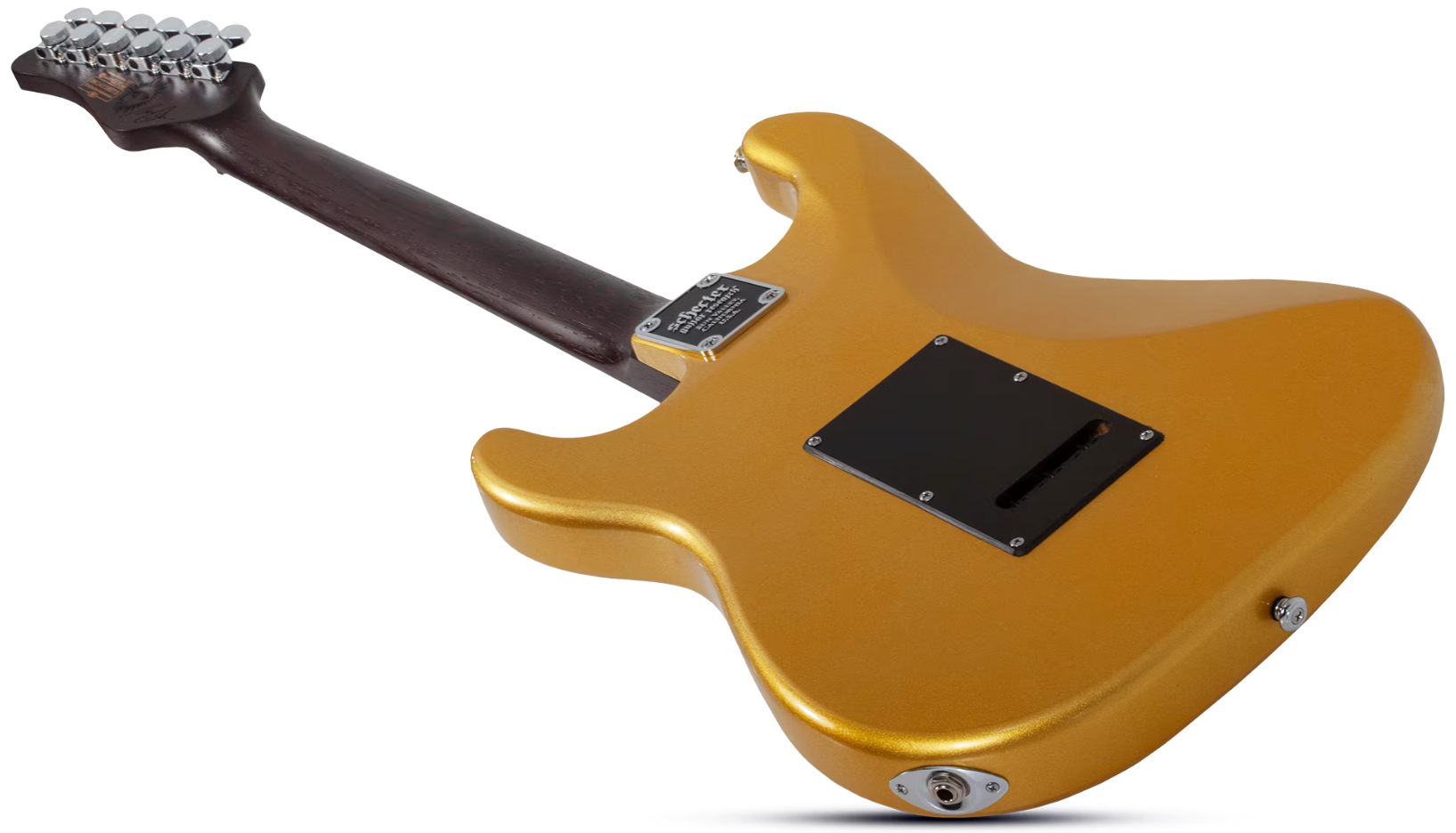 Schecter Nick Johnston Traditional 10th Ann. Signature Hss Trem Eb - Atomic Saffron - Guitare Électrique Forme Str - Variation 4