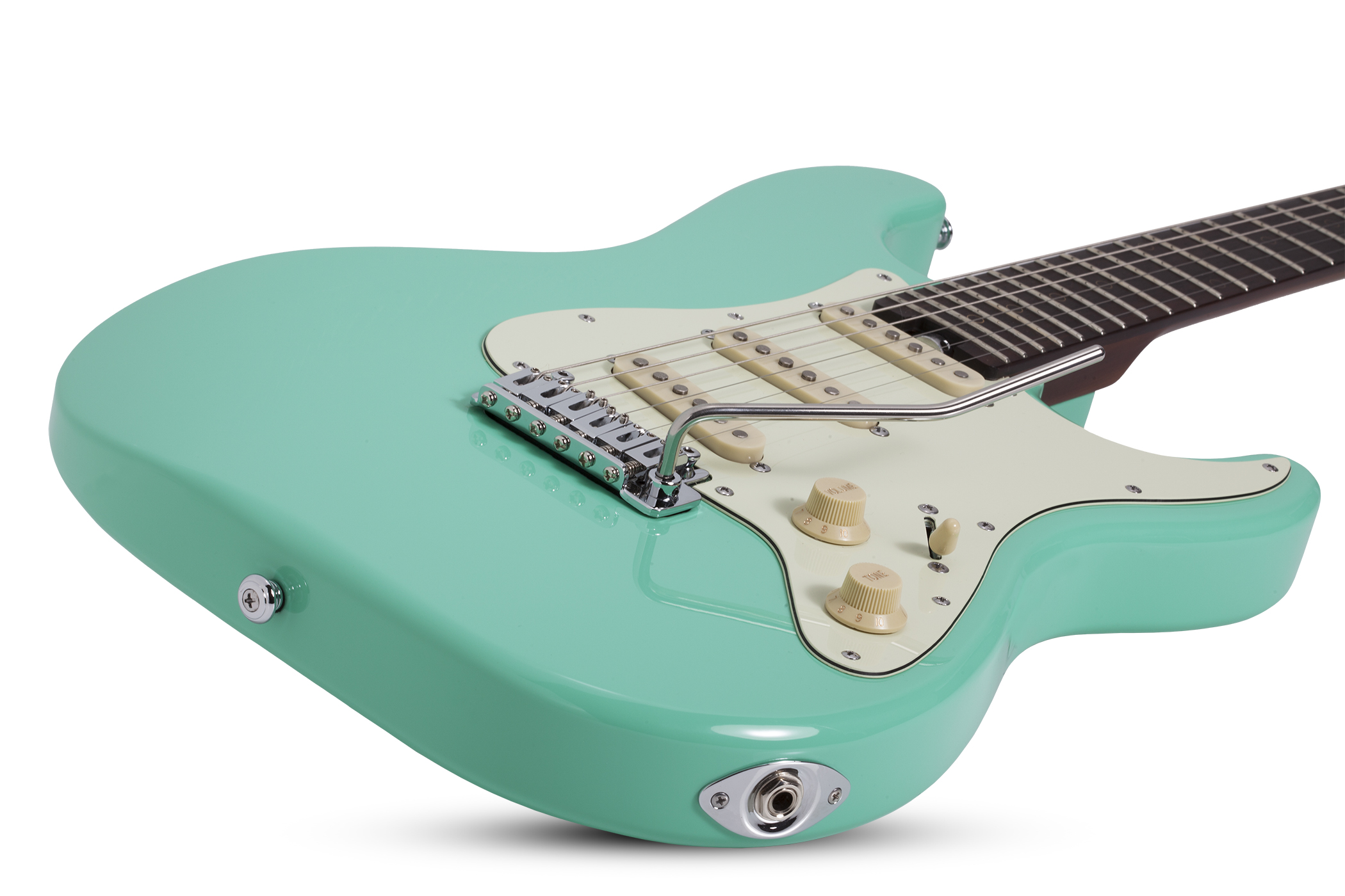 Schecter Nick Johnston Traditional Signature 3s Trem Eb - Atomic Green - Guitare Électrique Forme Str - Variation 1