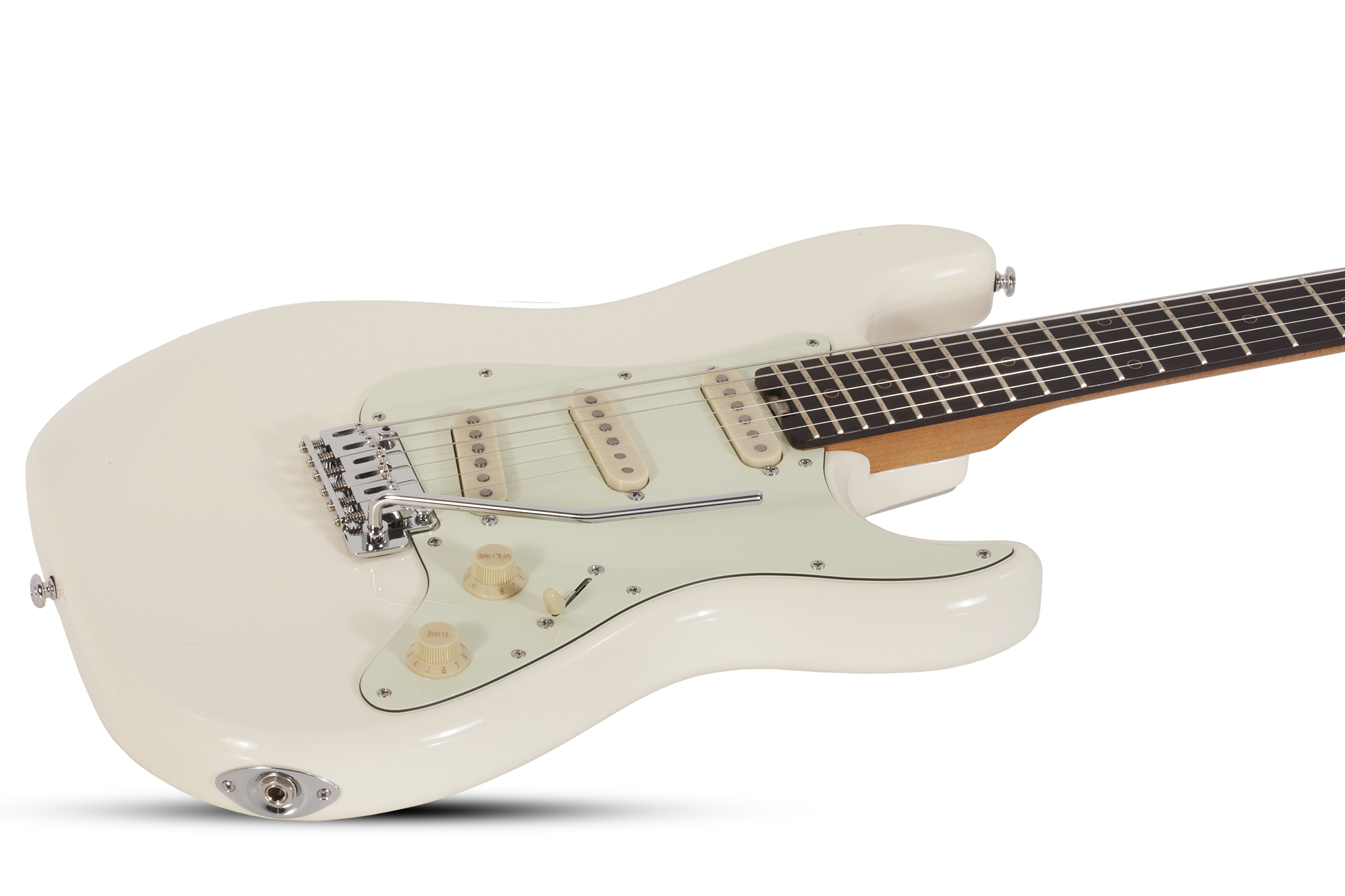 Schecter Nick Johnston Traditional Signature 3s Trem Eb - Atomic Snow - Guitare Électrique Forme Str - Variation 1