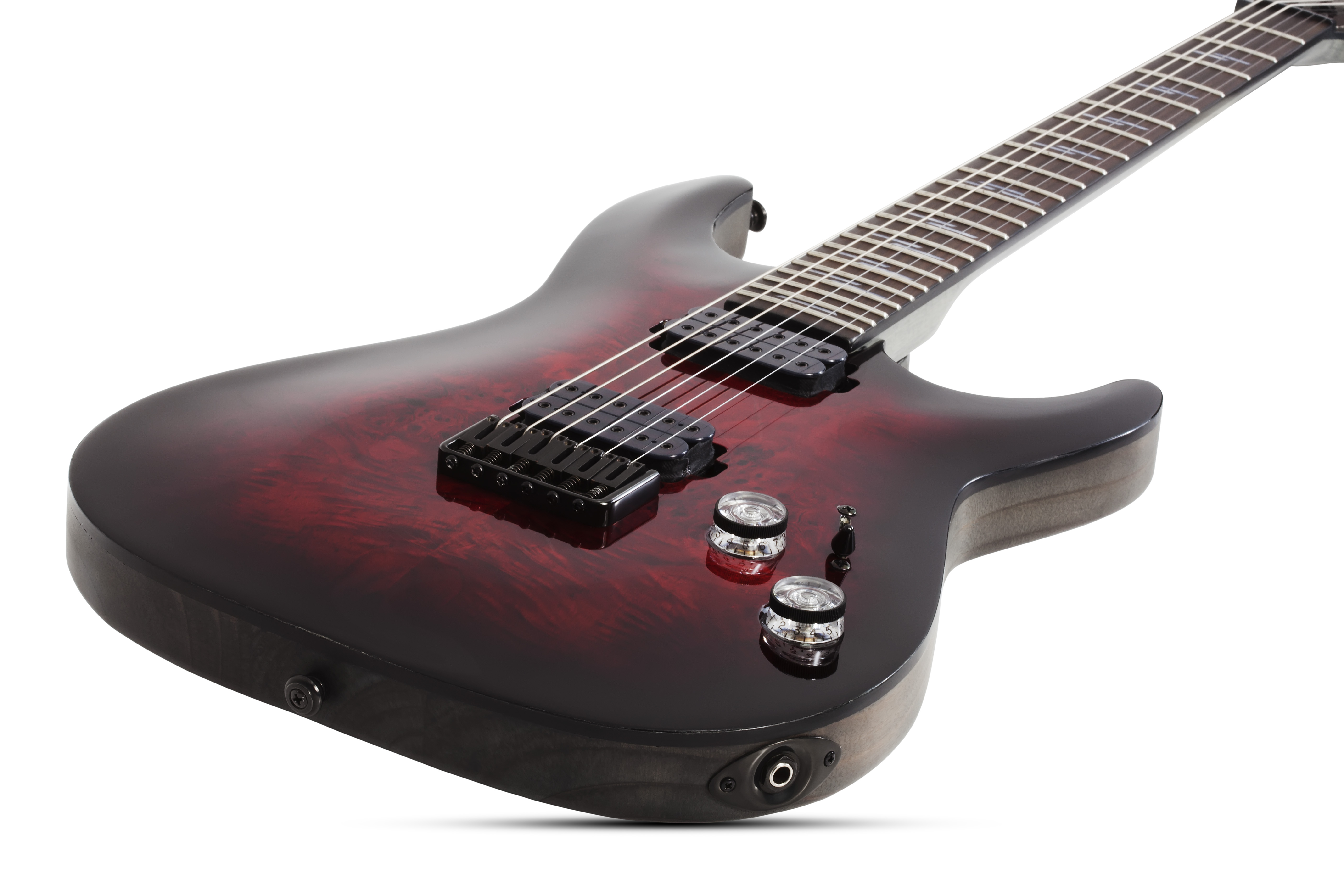 Schecter Omen Elite-6 2h Ht Rw - Black Cherry Burst - Guitare Électrique Forme Str - Variation 1