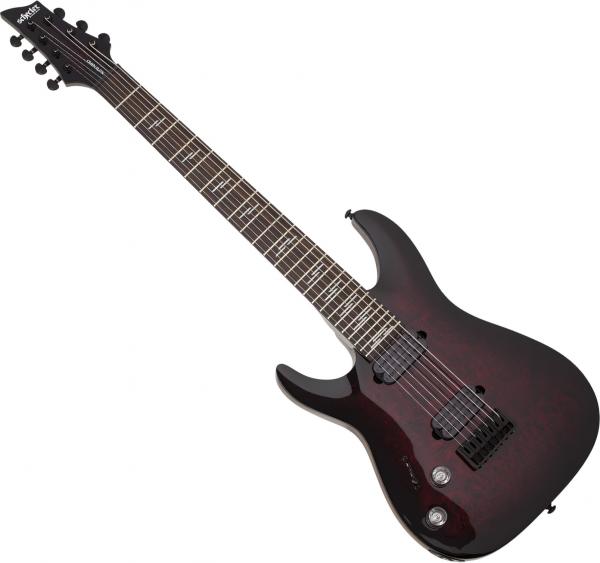 Schecter Omen Elite-7 LH Left Hand - black cherry burst Left