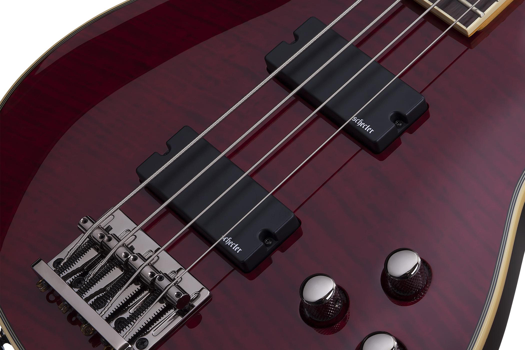 Schecter Omen Extreme-4 Active Rw - Black Cherry - Basse Électrique Solid Body - Variation 4