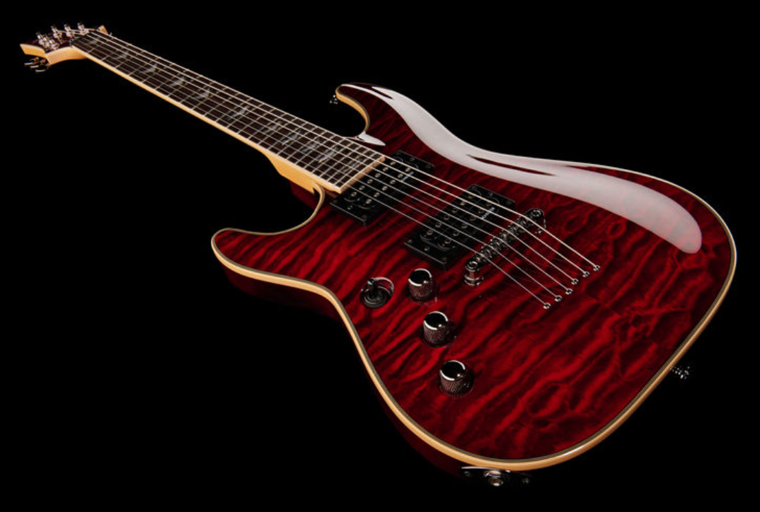 Schecter Omen Extreme-6 Lh Gaucher 2h Rw - Black Cherry - Guitare Électrique Gaucher - Variation 1