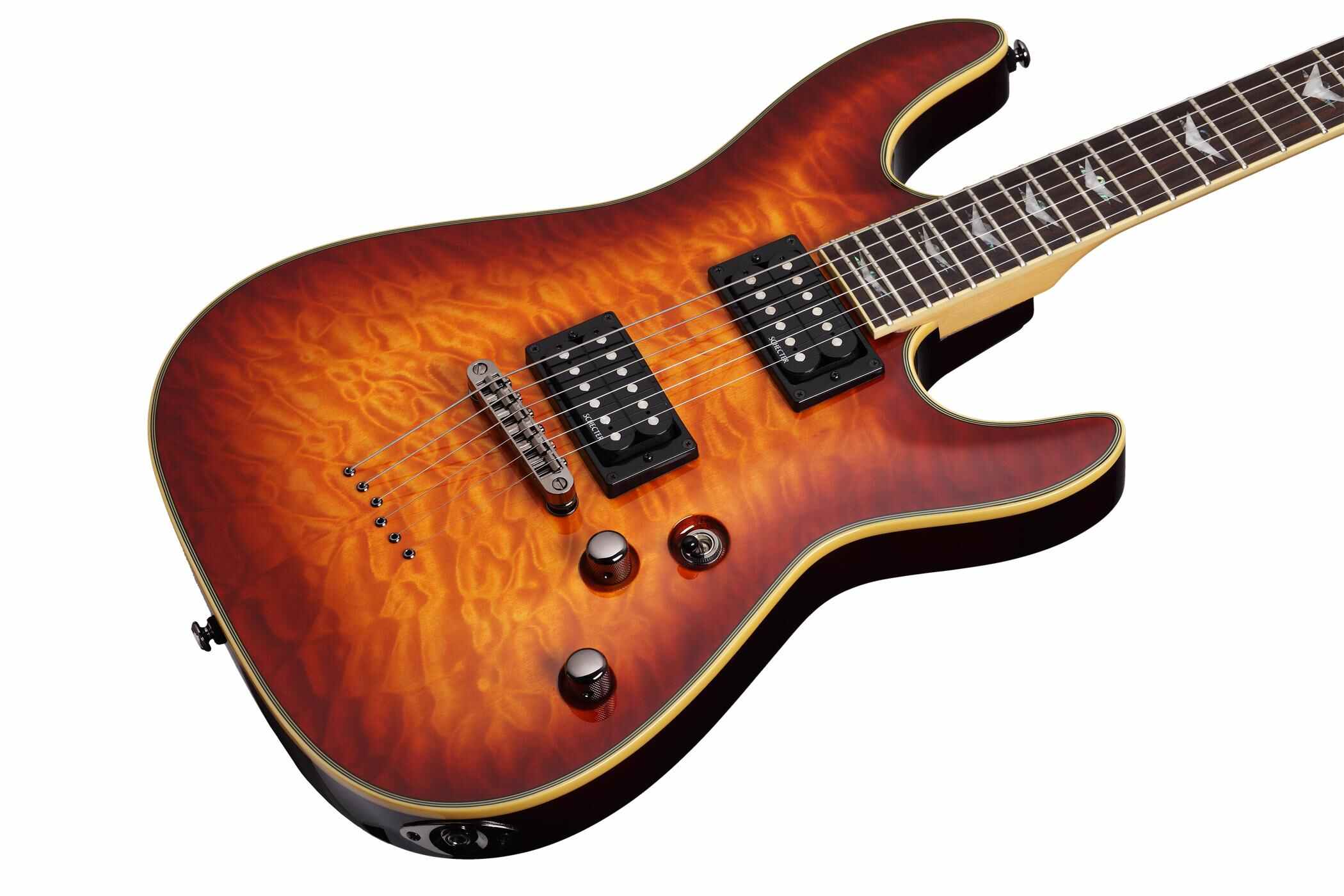 Schecter Omen Extreme-6 2h Ht Rw - Vintage Sunburst - Guitare Électrique Forme Str - Variation 1