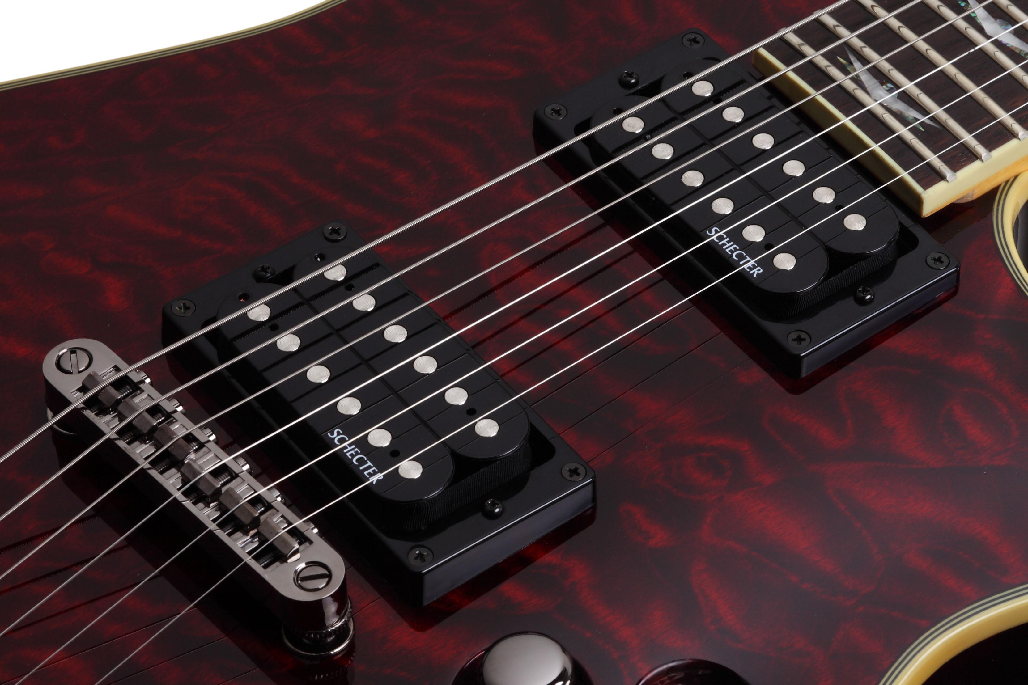 Schecter Omen Extreme-6 2h Ht Rw - Black Cherry - Guitare Électrique Forme Str - Variation 3