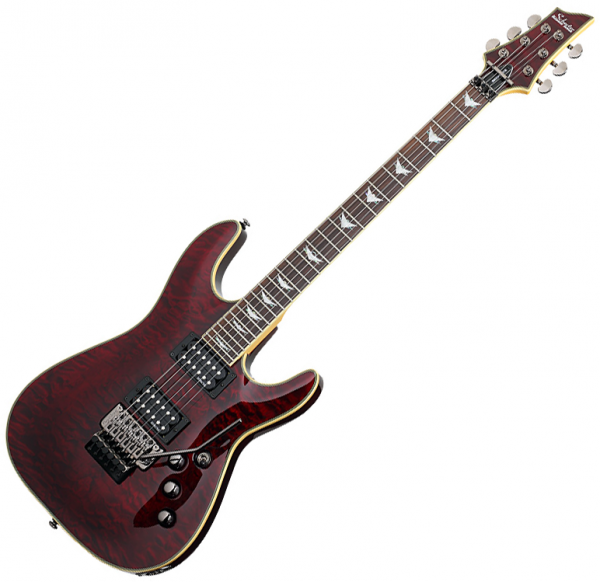 Solidbody e-gitarre Schecter Omen Extreme-7 - black cherry gloss rot