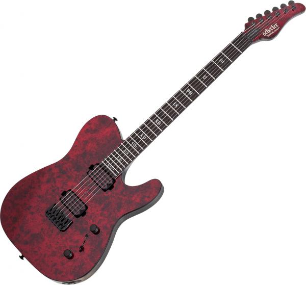 Guitare électrique multi-scale Schecter PT Apocalypse - Red reign