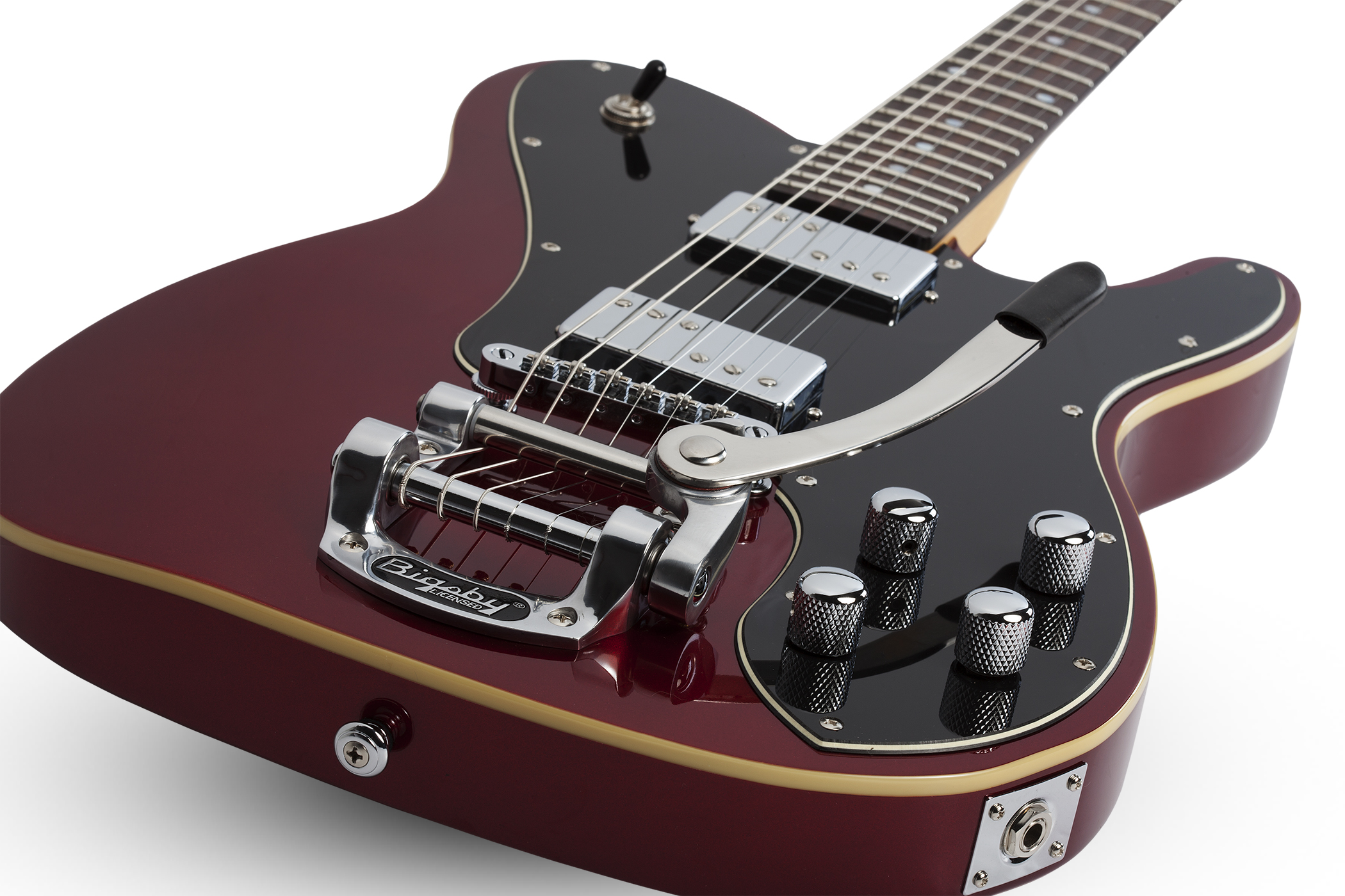Schecter Pt Fastback Ii B Bigsby 2h Trem Bigsby Rw - Metallic Red - Guitare Électrique Forme Tel - Variation 2