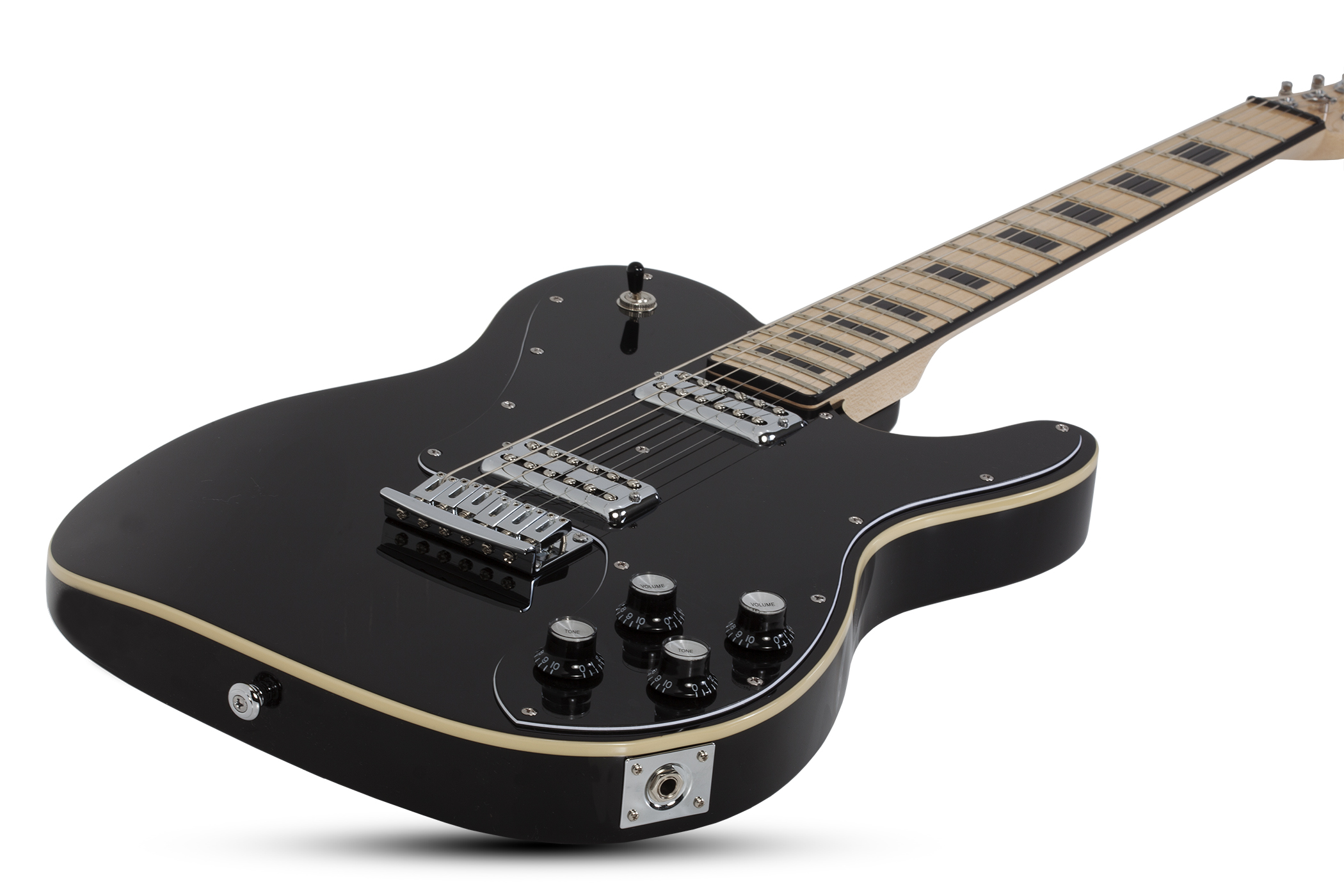 Schecter Pt Fastback 2h Ht Mn - Black - Guitare Électrique Forme Tel - Variation 1