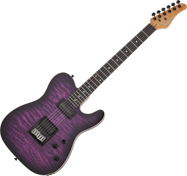 Schecter PT Pro - trans purple burst Tel shape electric guitar